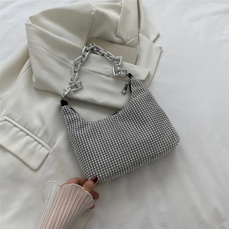 

Delicate Diamonds Shoulder Bag Handbag Evening Bag Underarm Bag for Girlfriend