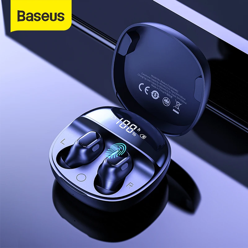 

Baseus Encok WM01 PLUS TWS True Wireless Bluetooth 5.0 In-Ear Stereo Sports Waterproof Mini Small Noise Cancelling Headphones