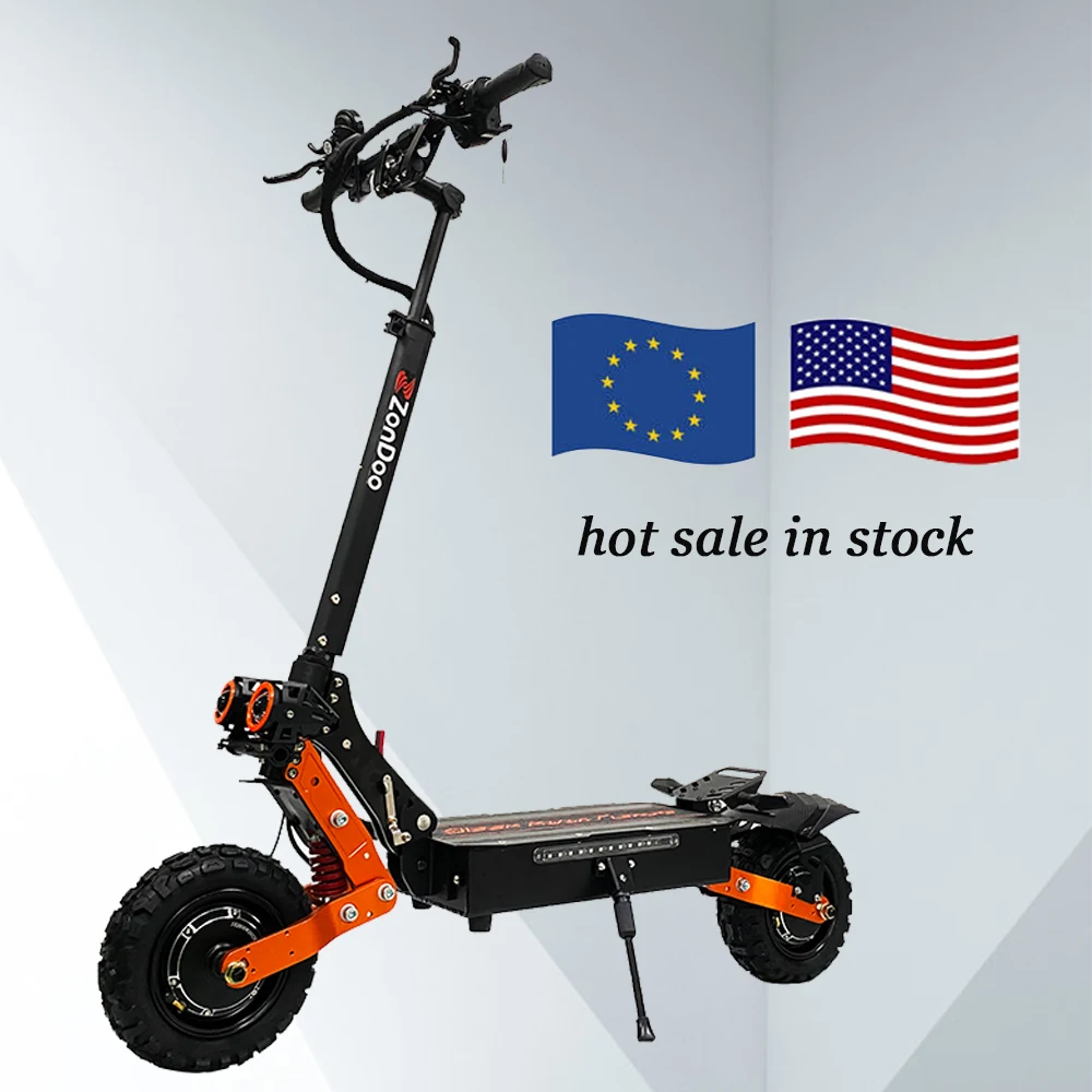 

Free Shipping 11inch Tubeless Tire Off Road Electric Scooter with 5600W Dual Motor 60V 33.6AH for Adults USA Warehouse