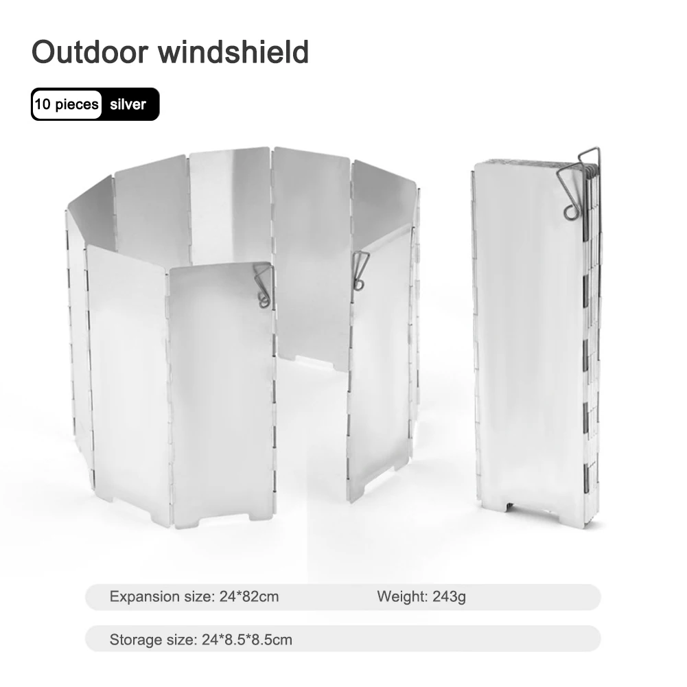 Портативная Бутановая горелка ветровое стекло с сумкой для переноски 10 тарелок