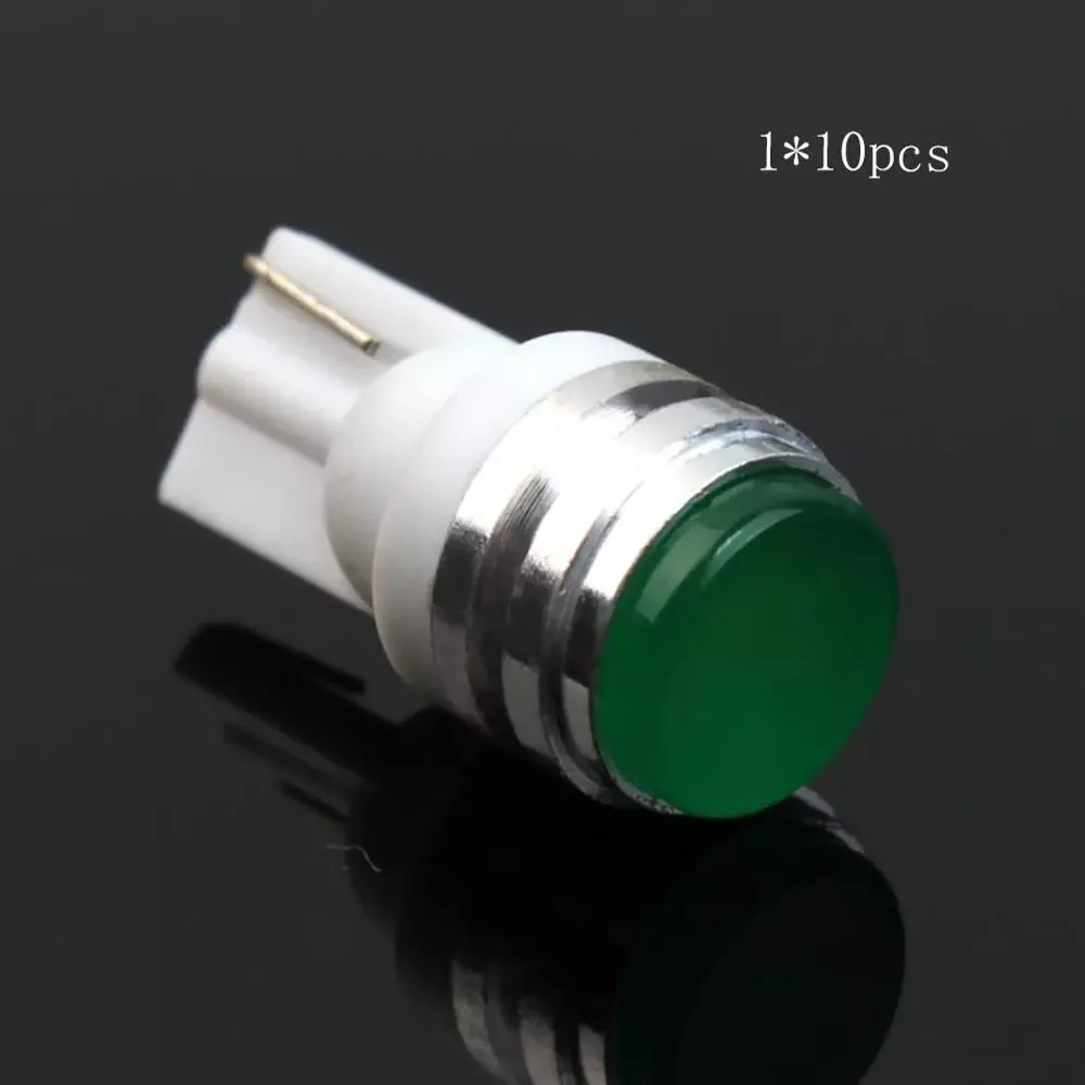 

10pcs T10 LED Lamp 12V 1.5W Round Bottom Flood Corn LED Clearance Light Bulb Energy-saving Easy to install Long Life Silicone