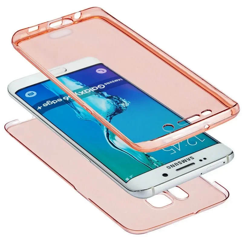 

Full Body Cover Case For Samsung Galaxy A3 A5 A7 2017 J5 J7 2016 S8 S7 S6 Edge Plus S5 Grand prime Phone Cases Soft TPU Back