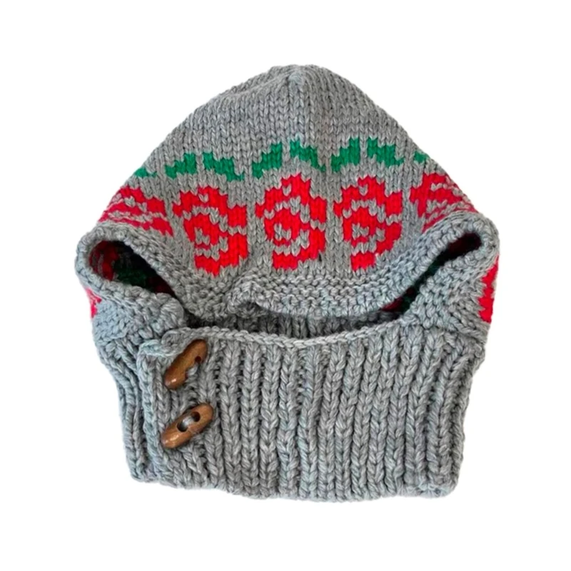 Вязаная толстовка с капюшоном модная шляпа цветочным узором эстетичная шапка