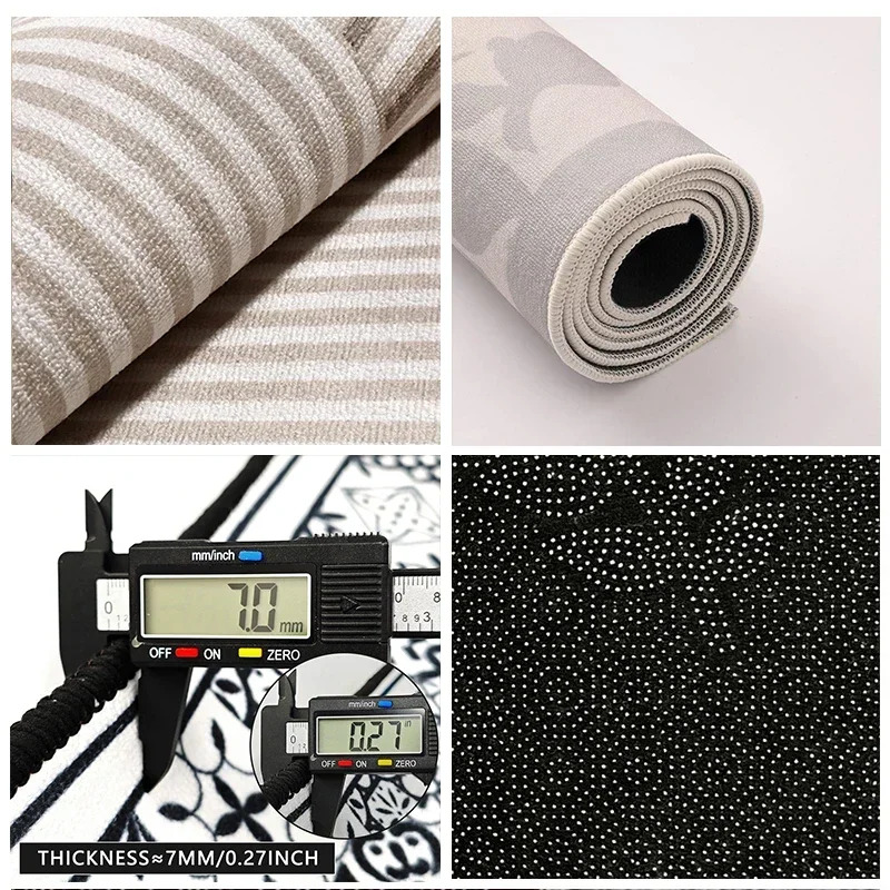 Круглый ковер для гостиной бежевый напольный коврик компьютерного стула