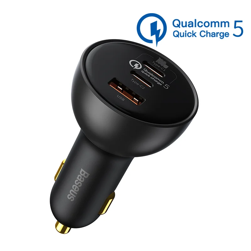 

Автомобильное зарядное устройство Baseus, 160 Вт, USB Тип C, адаптер для быстрой зарядки телефона QC 5,0 4,0 3,0 PD, зарядное устройство для iPhone 14 Macbook iPad Pro