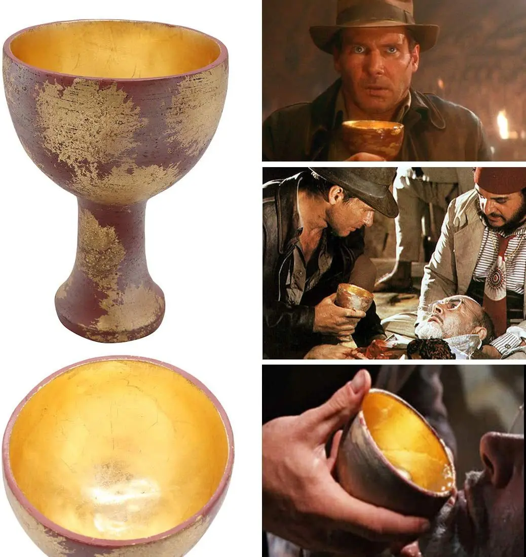 

Indiana Jones Holy Grail Cup Resin Crafts Halloween Props Decorations for Indiana Jones Fans Home Decore Accessories