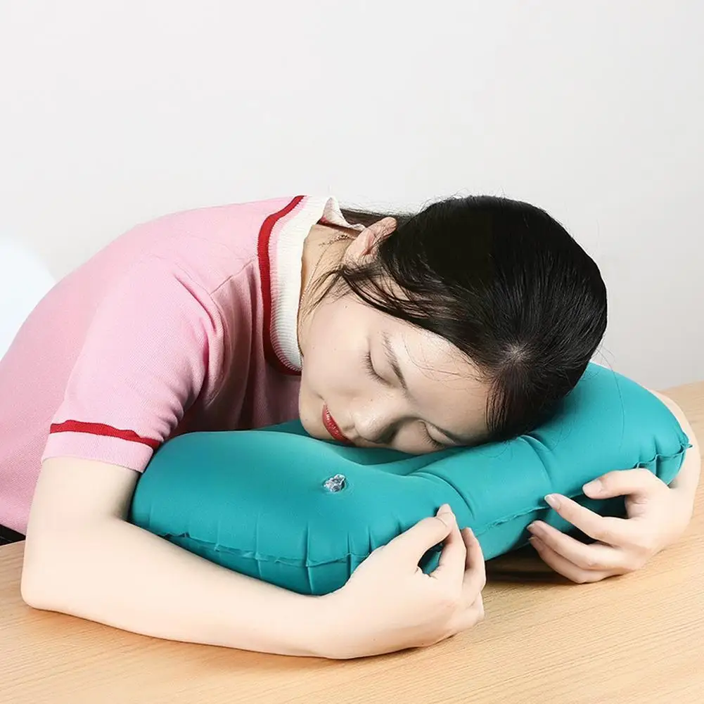 

1pcs Travel Pillows Inflatable Super Light Portable U-Shape Neck Vertebr Automatic Pillow Inflatable Pillow Cervical S5N5
