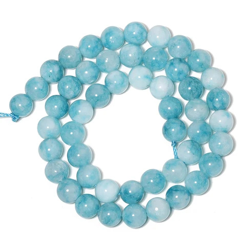 Синие ларимар бусины AOHAYOOMQ 6/8/10/12 мм