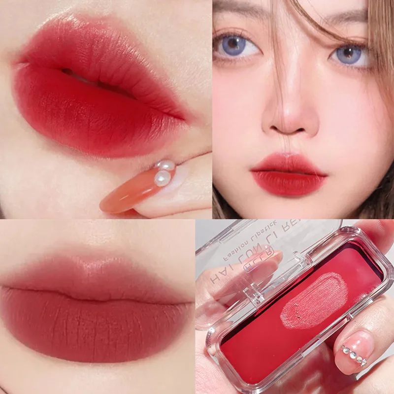 

Cute Matte Velvet Lipstick Lip Make Up Plumping Brown Lip Gloss Mud Tint for Lips Waterproof Longlasting Maquiagem