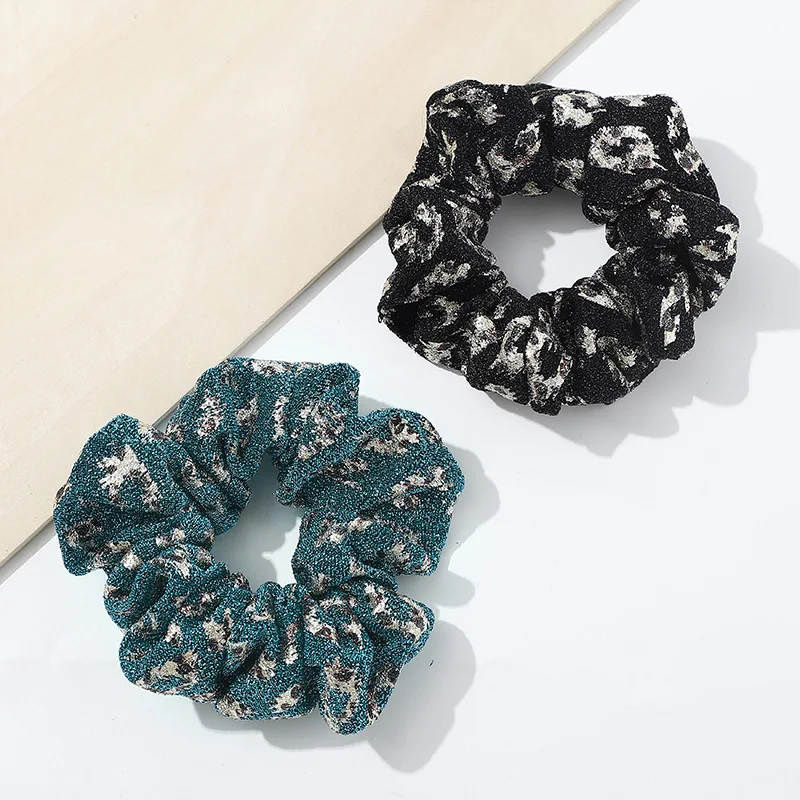 

Женские блестящие леопардовые резинки для волос 2022 Ins, женские резинки для волос, заколка для волос для девочек, аксессуары для волос