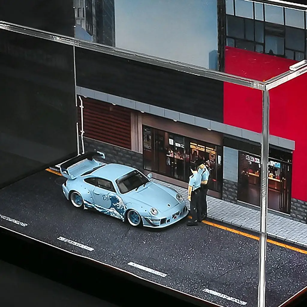 

2Pc 1/64 Scale Painted Police Figure Scene Model Railway Photo Prop S Gauge