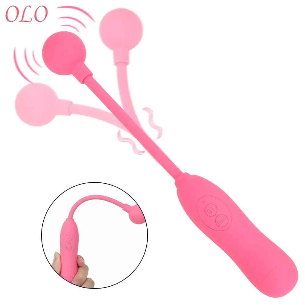 Полный 360 ° гибкий головной вибратор эротический флирт 10 частоты соска Анальный