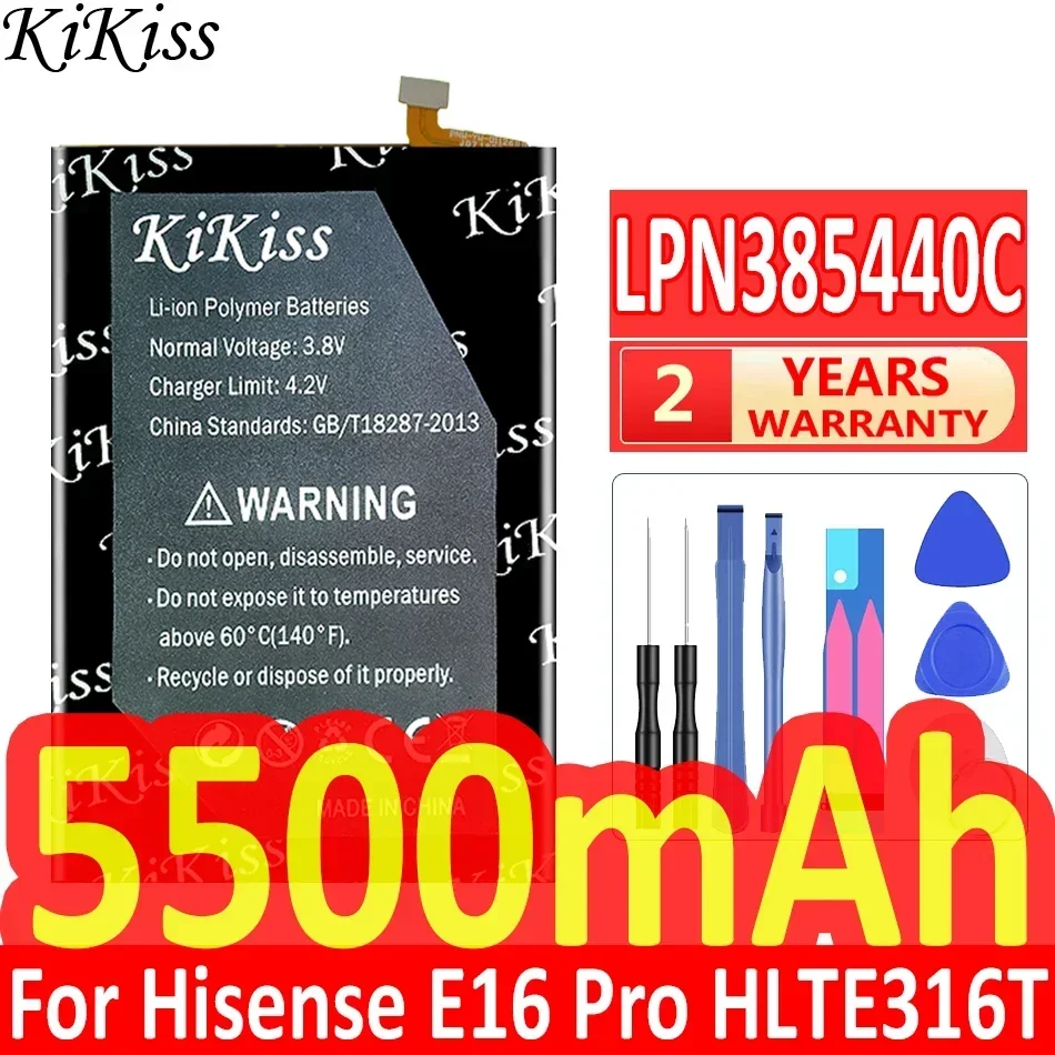 KiKiss Аккумулятор LPN 385440 C 5500 мАч для Hisense E16 Pro E16Pro HLTE316T