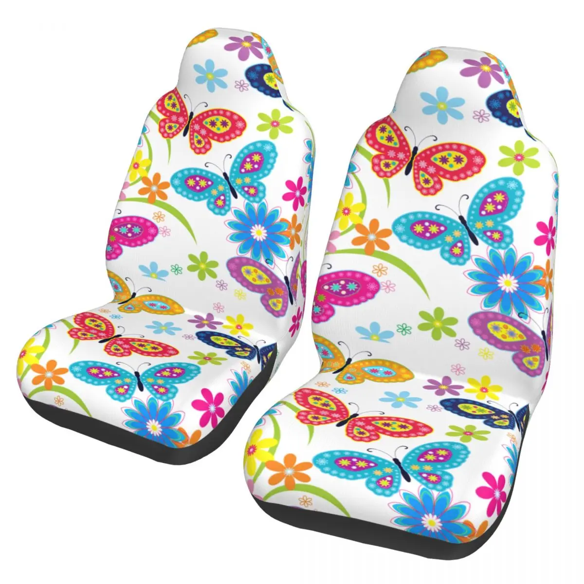 

Butterfly Pattern Universal Car Seat Cover Protector Interior Accessories For SUV Colorful Butterflies Seat Cushion/Cover Fish