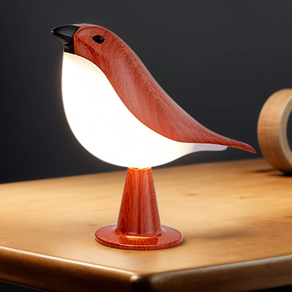 Настольная лампа с птицами и 3-цветной маленькой настольной лампой