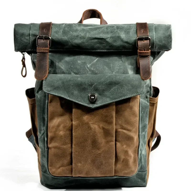 

Практичный мужской рюкзак, Удобная дорожная сумка для альпинизма, вместительный простой холщовый мужской уличный ранец