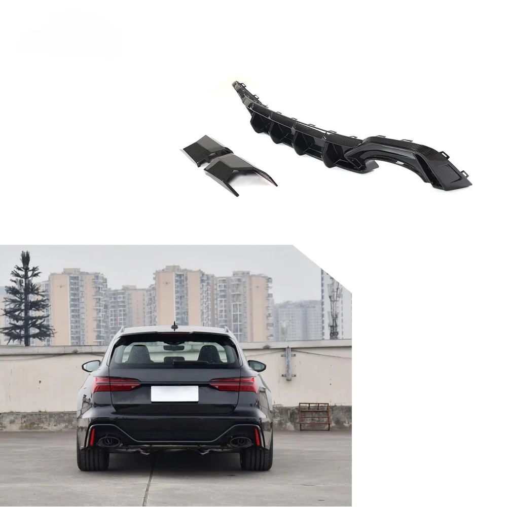 

RS6 Dry Carbon Fiber Car Bumper Rear Diffuser for RS6 C8 Sedan 2019-2021