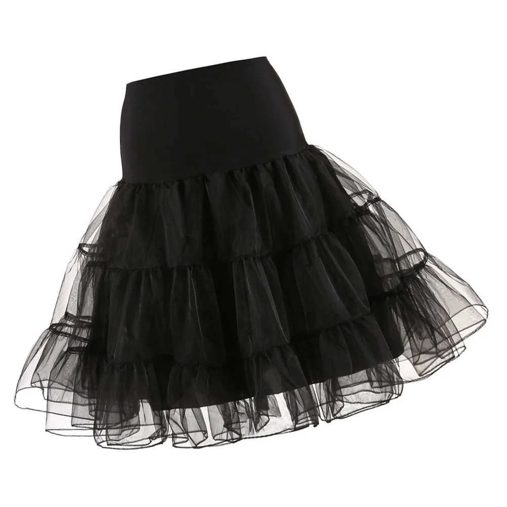 

50s Petticoat Skirts Tutu Crinoline Underskirt Rockabilly Dress Crinoline Underskirts Wedding Slips Black Size