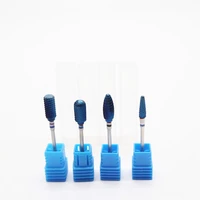 dental tools carbide bur blue tungsten carbide nano coating nail drill bit metal bits for manicure nail drill accessories 1pc