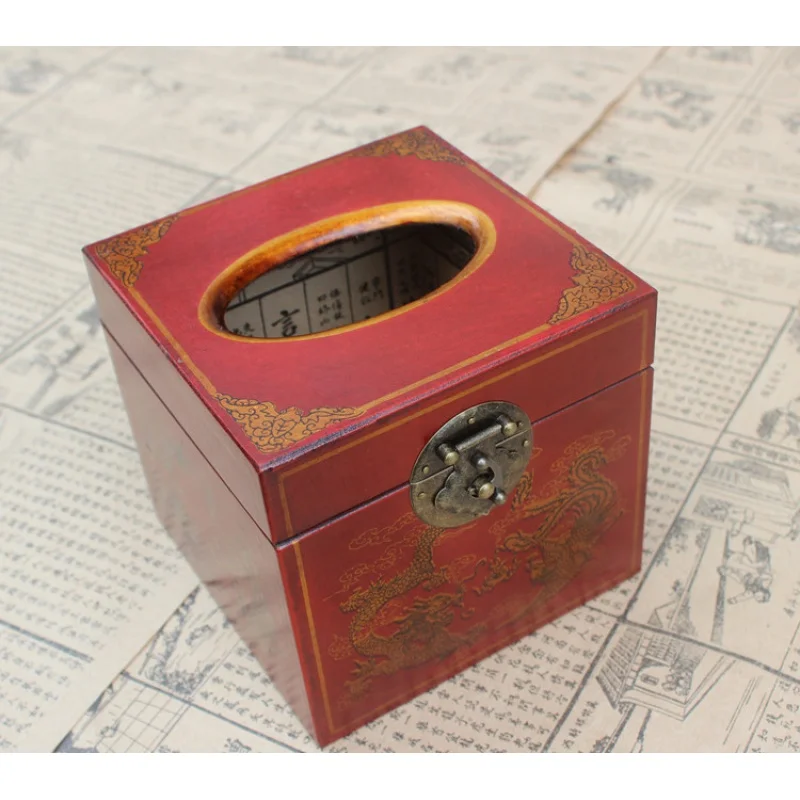 

Antique Tissue Box Square Tissue Box Hotel Room Supplies Creative Tissue Box Vintage Napkin Paper Box