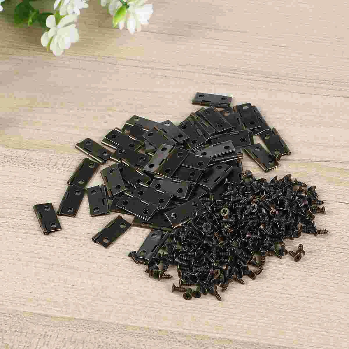 

250pcs Door Hinges Black Matte Hinge Black Door Hinges Automatic Hinges Self Closing Hinges Case Hinges