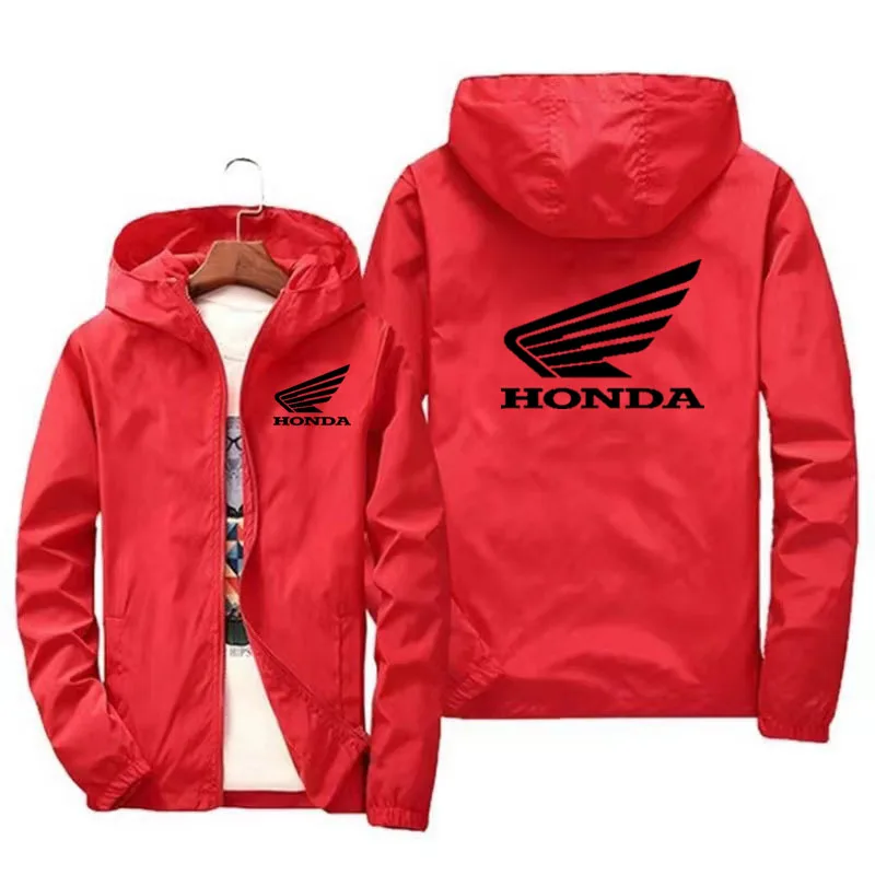 Motorrad Racing Jacke Honda Auto Flügel Logo Gedruckt Bomber Jacke Freien Motocross Racing Kleidung Honda Männer Kleidung Jacke enlarge