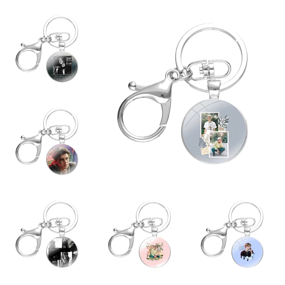 

Ruel van Dijk Ruel Fashion Design Cartoon Creative Keychains Handmade Glass Cabochon Alloys Key Rings Pendants Trinkets