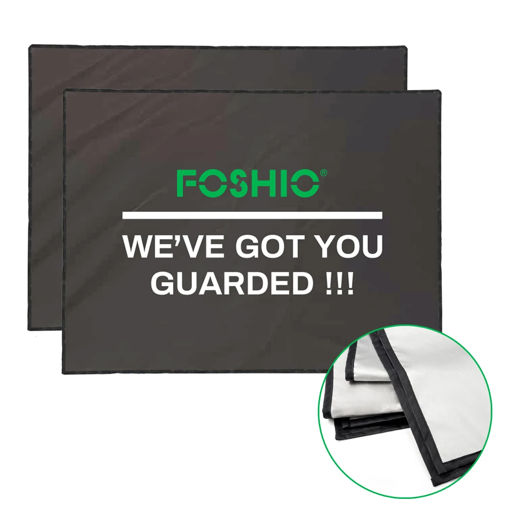 

FOSHIO 2/4 шт., крышка дверных панелей автомобиля, водонепроницаемые защитные инструменты, пленка для бокового окна, тонировка, мытье стекла, чистка автомобиля, нейлоновая защита