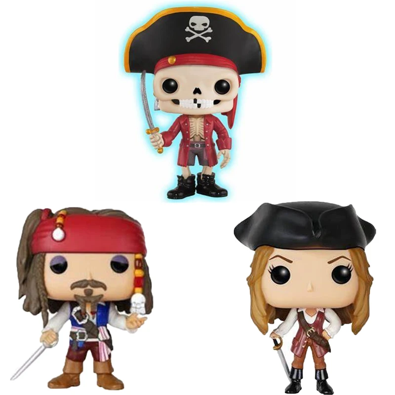 

Pops Pirates of the Caribbean Captain Jack Sparrow #258 #172 Elizabeth Swann #175 Vinly Figure Funkoe Figure Toys Gifts