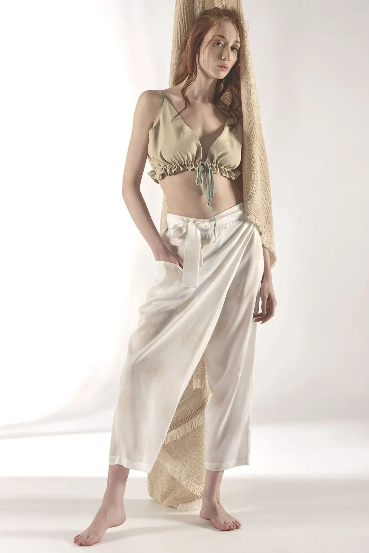 

Women's Purple Beli Wheel Kemerli pocket detail Wrist Size Envelope Essence Wraped Pants New season Free Shipping Nuba Company