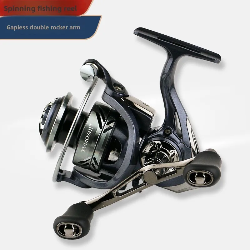 Новая Металлическая Рыболовная катушка с двойным рыболовным механизмом