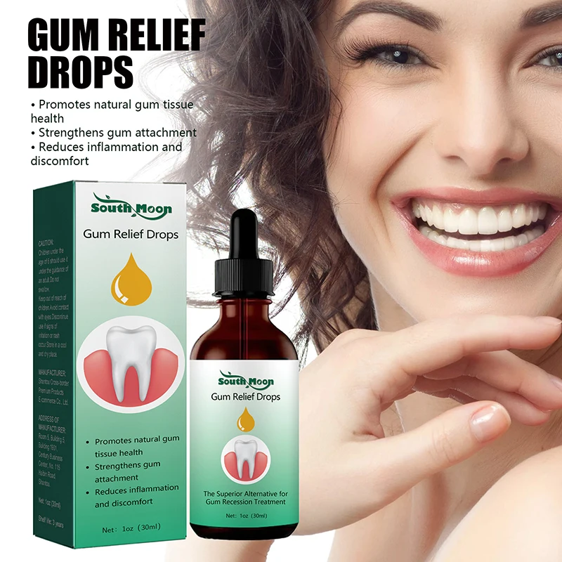 

New 30ml Gum Regrowth Drops Relieve Mouth Periodontal Gum Bleeding Pain Treatment Bad Breat Antibacteria Oral Clean Care
