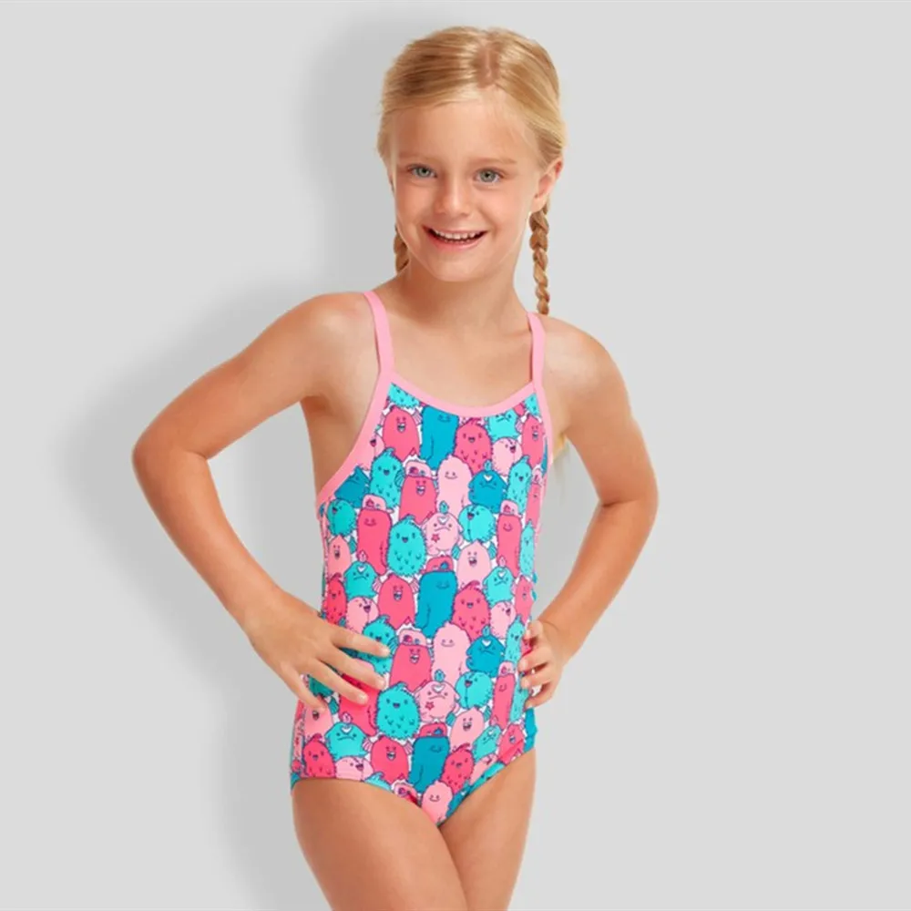 

Toddler Swimsuit One-piece Comfortable Suit Summer Swimming Pool Functional Baby Learn To Swim Swimwear Cute Print Swim