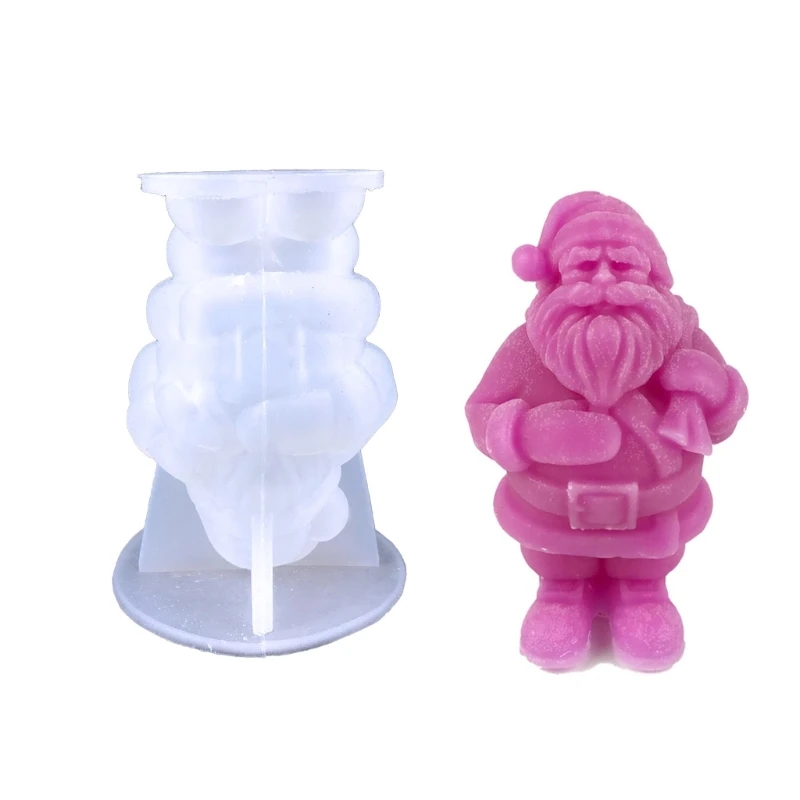 

Epoxy Handmade Soap Mold Santa Claus Decor Mold for DIY Soap Decorations
