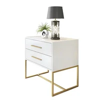 Modern Best Selling Wholesale Indoor Wooden dinning room cupboard metal legs sideboard Nightstand Bedroom Furniture