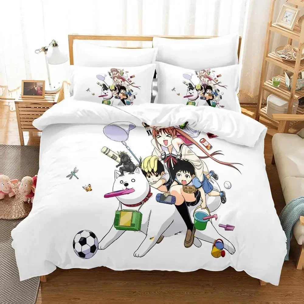 Фото Новый комплект постельного белья Aho Girl Single Twin Full Queen King Size, комплект постельного белья для взрослых и детей, комплекты пододеяльников для спальни, крутой комплект простыней в стиле аниме №1
