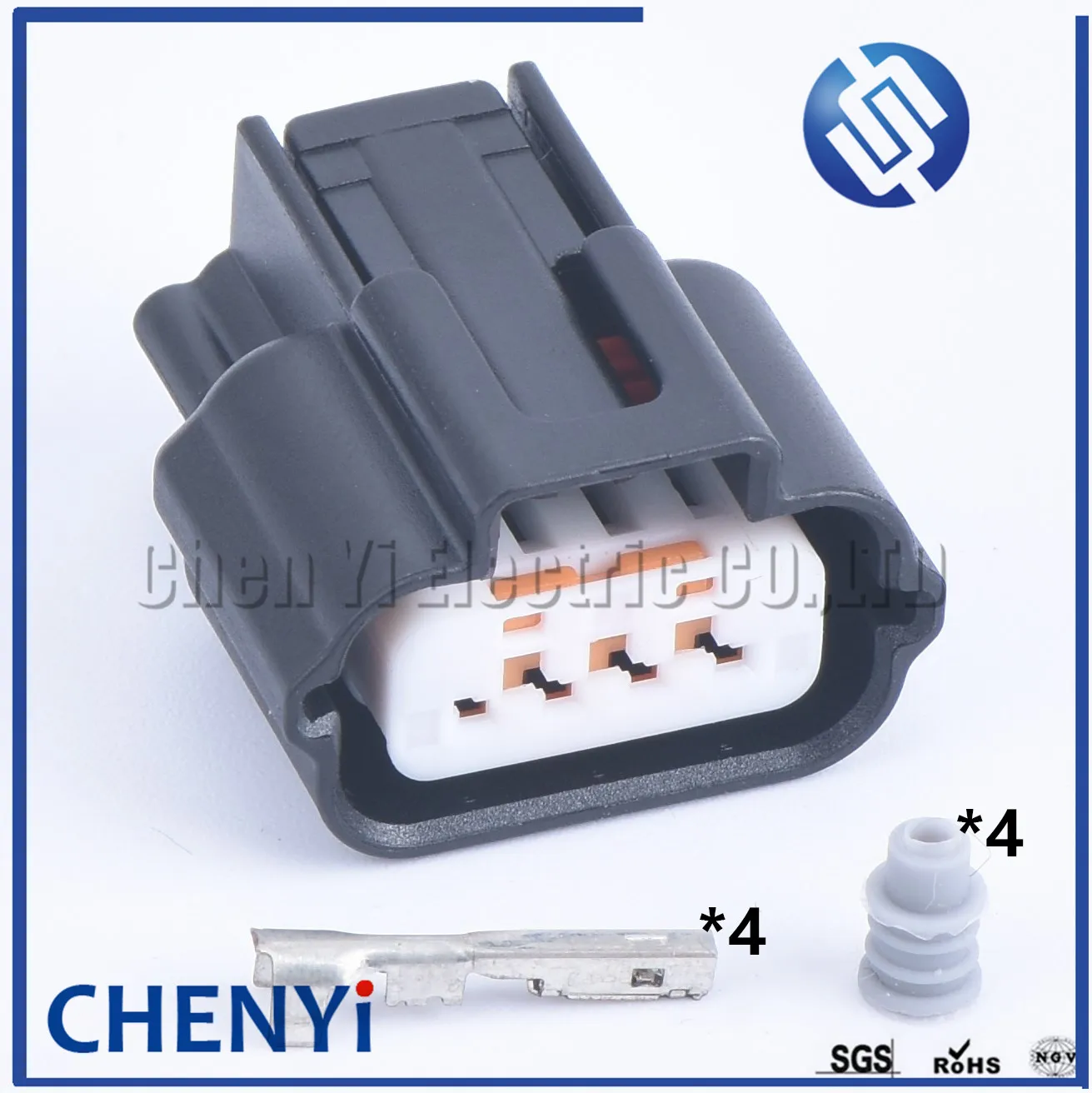 1 компл., 4 контакта (0,6 дюйма), Женский Разъем управления дроссельной заслонкой двигателя, Женский Разъем