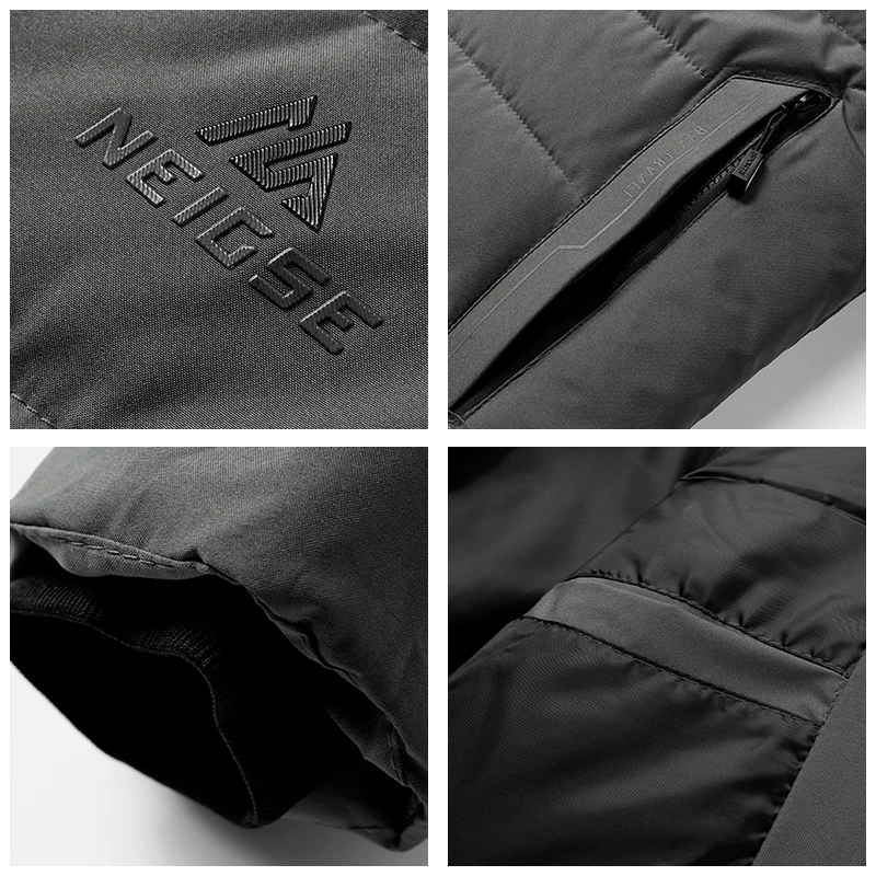 Новая простая однотонная съемная шапка мужские куртки для отдыха модные теплые