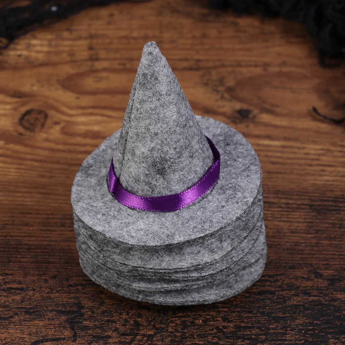 

Witch Hatsmini Bottle Crafts Decorhatdecorations Felt Diy Small Accessories Craft Tiny Party Props Witches Topper Caps Toppers