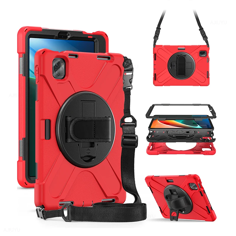 

HUWEI Heavy Duty Shockproof Case For Xiaomi Mi Pad 5 Pro 2021 mipad5 11 inch Tablet PC Kickstand Silicon Cover Cases