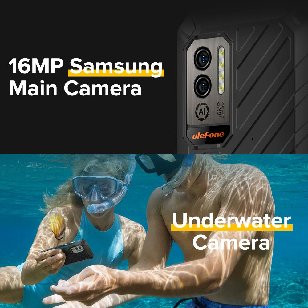 Ulefone Power Armor X11 Pro Mobile Phone 4GB 64GB ROM 8150 mAh Waterproof Smartphone NFC 2.4G/5G WiFi Cellphone