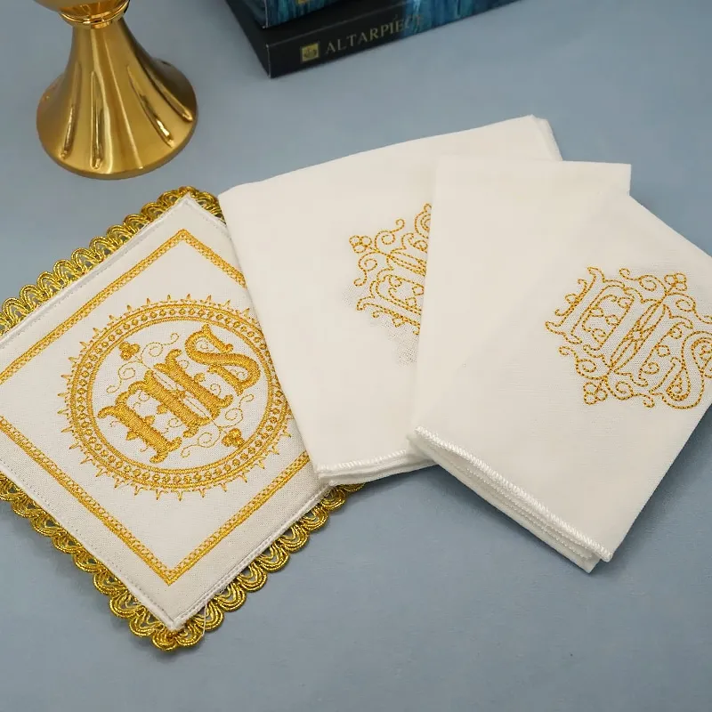 

Занавески для алтаря с символом IHS