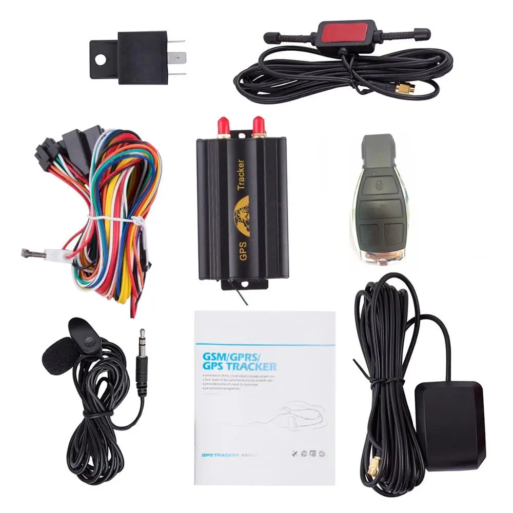 

GPS 2G TK103B 103A GSM/GPRS/GPS Auto Vehicle Car GPS Tracker Tracking Device with Remote Control Anti-theft Car Alarm System