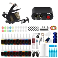 tattoo kit professional complete tattoo machine power supply tattoo ink accessories supplies and tools tattoo aftercare cream