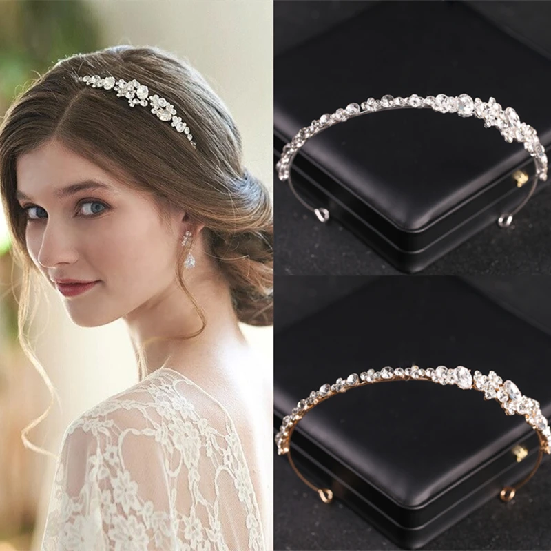 

Свадебная головная повязка Женская модная Роскошная корона тиара свадебные аксессуары для платья украшения для волос