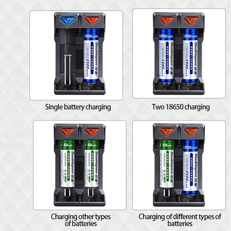 2200mah 18650 Li-ion Batteries With Charger 3.7V Rechargeable Battery For Electric Pointer Doorbell Flashlight Lithium Battery (art.: 3920ca64ae462) - 3920ca64ae462