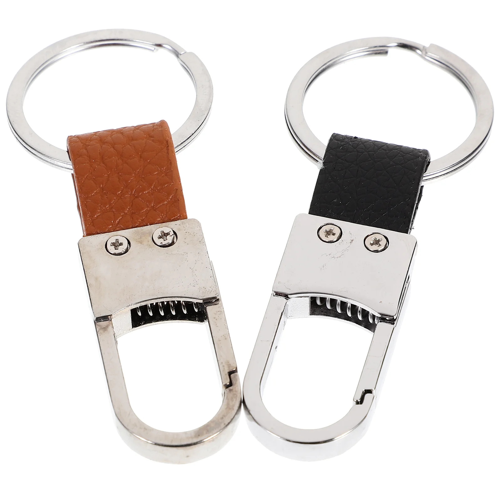 

2 Pcs Telephone Key Organizer Holders Heavy Duty Ring Blank Convenient Keychain Portable Zinc Alloy Rings Man