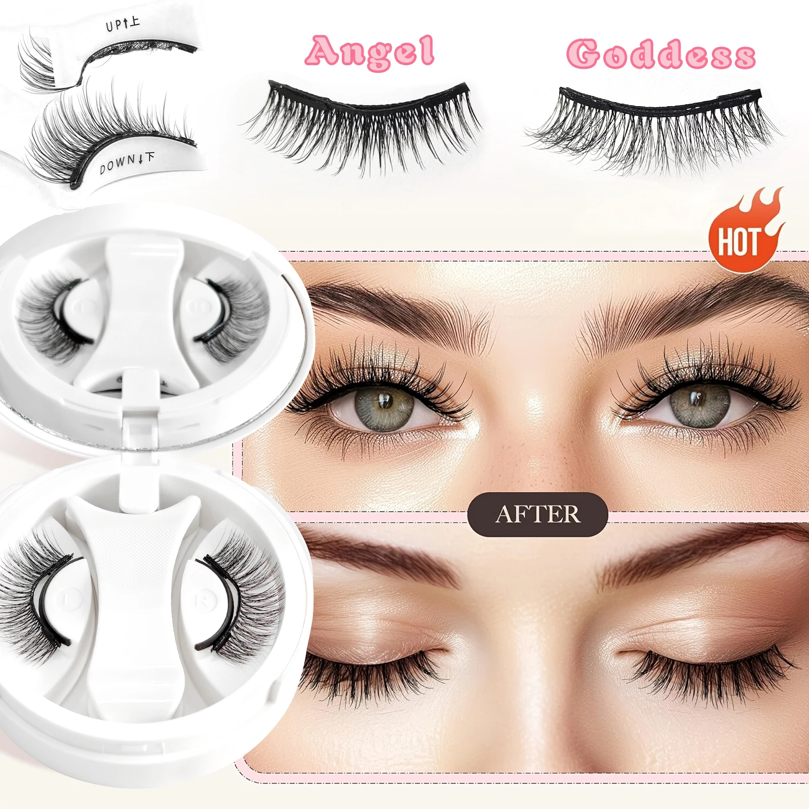 Фото Магнитные ресницы Honey Eyelash Quantum: мягкие, натуральные, без клея, для наращивания №5