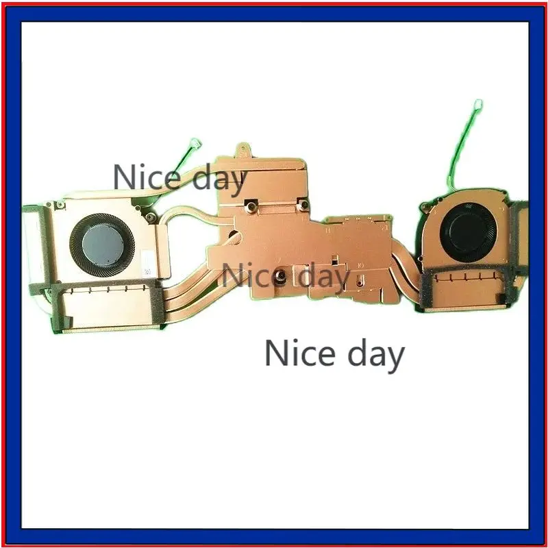 Сменный вентилятор охлаждения ЦП и ГП для ноутбука с радиатором Clevo X17 6-31-V17RN-101 FQNqW