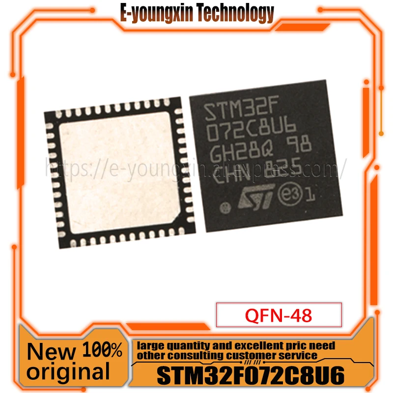 

Новинка 100%, оригинальный телефон, микроконтроллеры ARM STM32F072C8U6 STM32F072C8U QFN48-MCU
